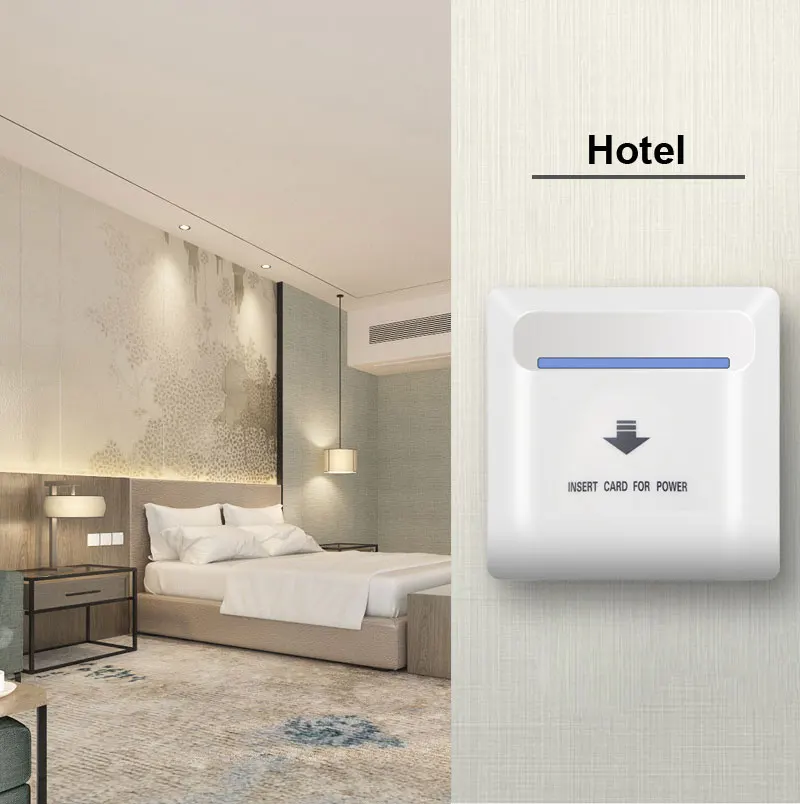 

10pcs Wall Energy Saving Switch 80-240V 40A 125khz 15s Time Delay Use ID Card Like TK4100/T5577/EM4305 For Hotel Room Electronic
