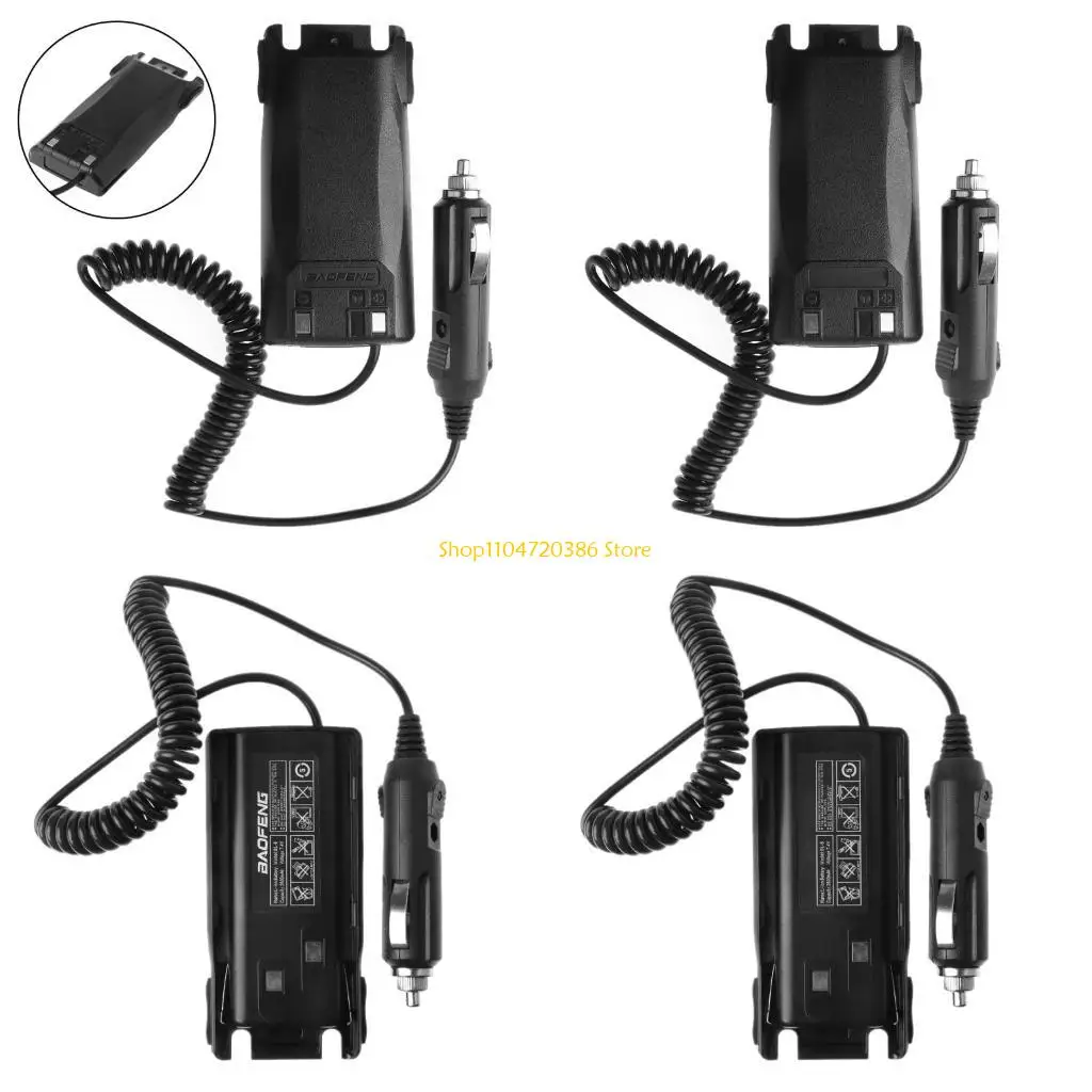 Adaptador eliminador batería para cargador coche K0EA para Radio Walkie Talkie UV-82