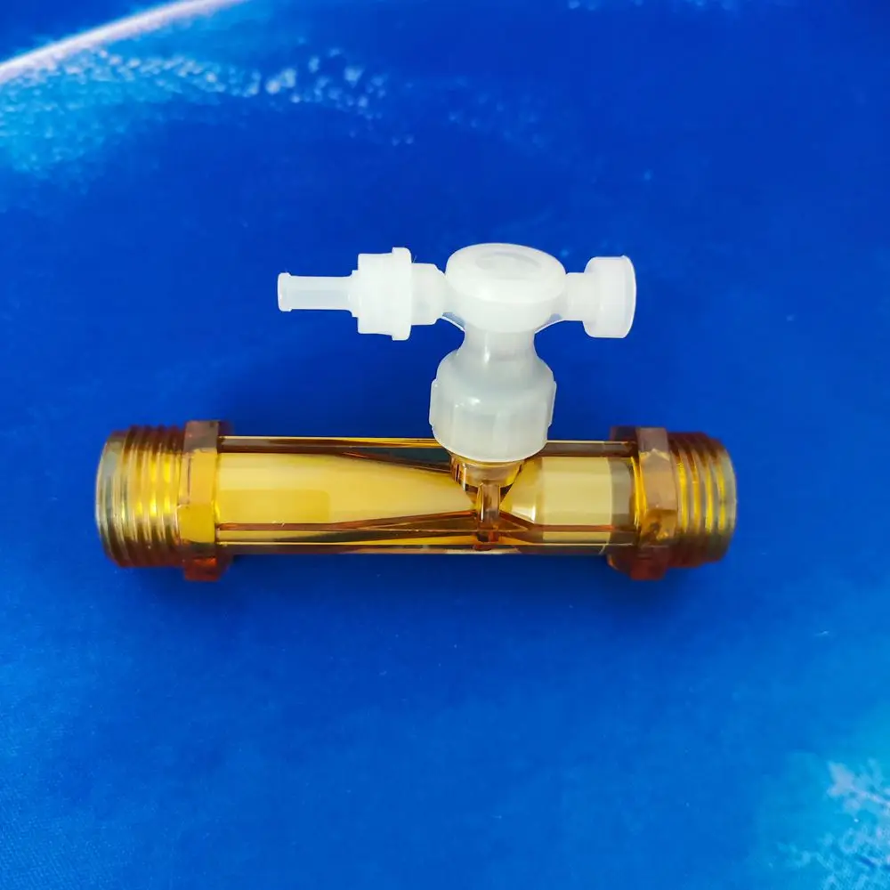 1/2“ PVDF Venturi Injector with Valve for mixing Ozone and water Ozone Proof Venturi Tube Air and Water Mixer HL-ZT XinOzone
