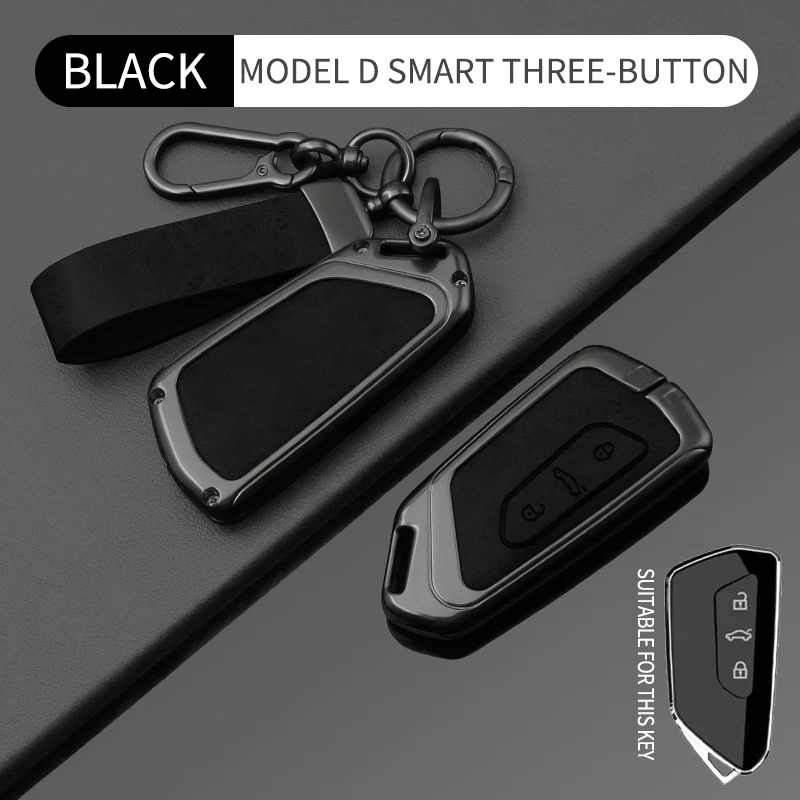 Leder-Schlüsselanhängerhülle für VW Golf 8 MK8 ID.3 ID.4 Cupra Formentor Tarraco Skoda Octavia A8 SEAT Leon MK4 2020-2021 – Detail 20