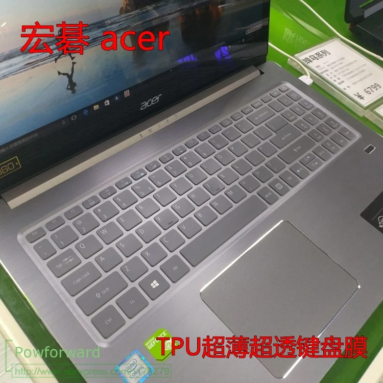 for Acer 15.6'' SF315, Swift 3 Series sf315-51g sf315-52g sf315-41g Keyboard Cover laptop TPU CLear Protector  Notebook Skin