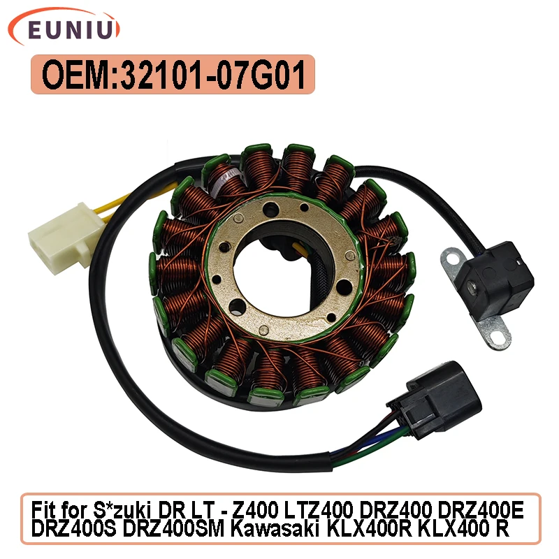 

Катушка статора генератора мотоцикла Comp для SZK DR LT-Z400 LTZ400 DRZ400 DRZ400E DRZ400S DRZ400SM KAW-ASAKI KLX400R 32101-07G01