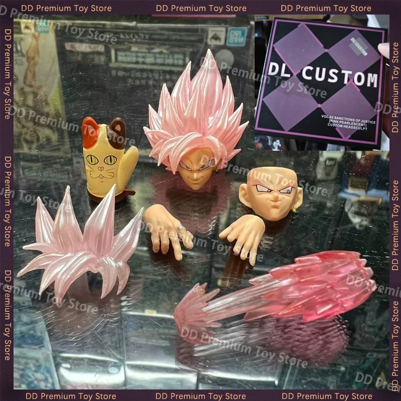 En Stock, Figura Personalizada DL SHF de Son Goku, Dragon Ball Z, Escultura de Cabeza de Zamasu Negro, Accesorios, Figura de Acción, Modelo de Anime, Juguete