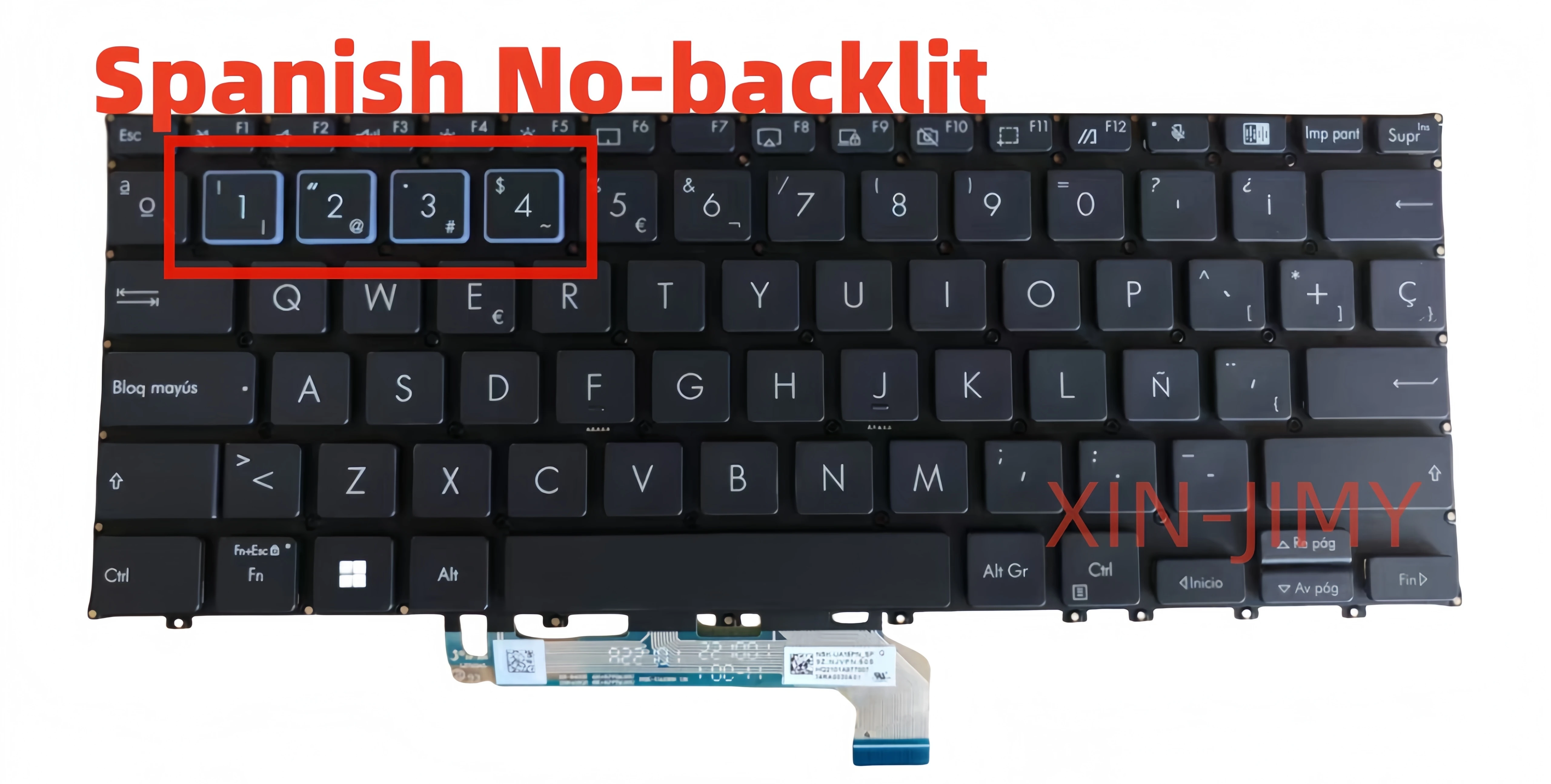 

Испанская черная клавиатура для ноутбука Asus ExpertBook B5 B5302FE B5302CE B5302CA 9Z.NJVPN.50S SP без подсветки