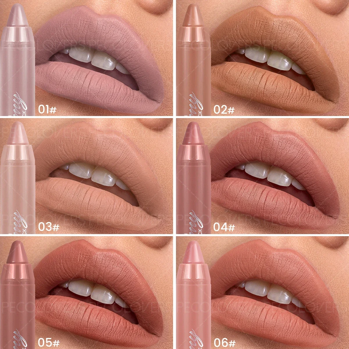 1 lápiz delineador de labios de terciopelo mate, resistente al agua, de larga duración, no pegajoso, lápiz labial de colores para todos los tipos, regalos perfectos para festivales