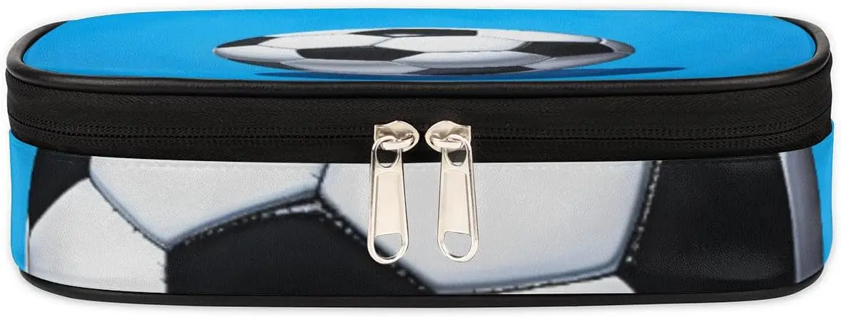 Leather Pencil Case Pen Holder Large Capacity Stationery Organizer Pen Bag with Zipper Pencil Pouch Bag for Adult Teen