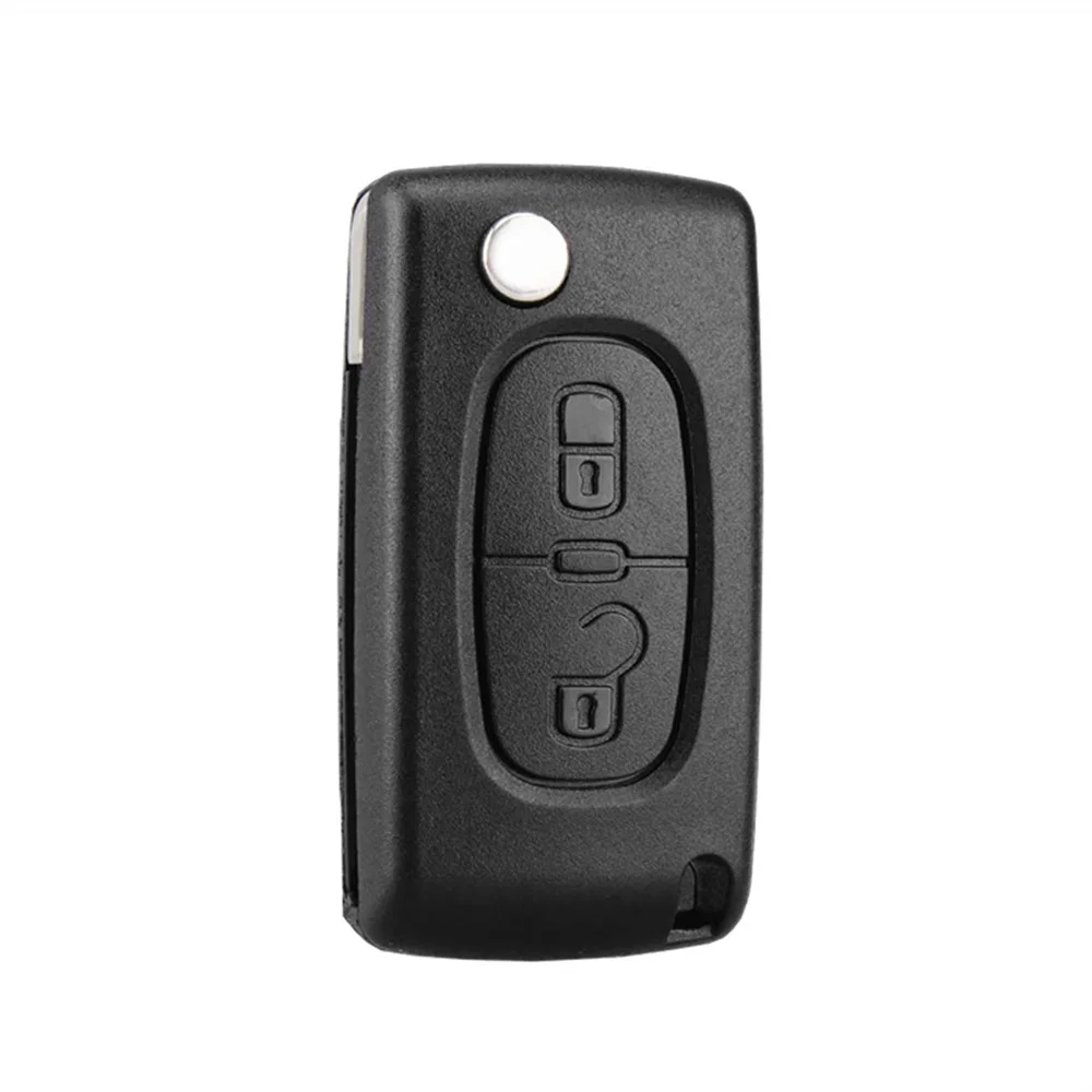 Coque de clé télécommande de voiture, pour Peugeot 207 307 308 407 607, citroën C4 C5 C3 Berlingo Xsara HU83/VA2, étui à rabat, livraison gratuite