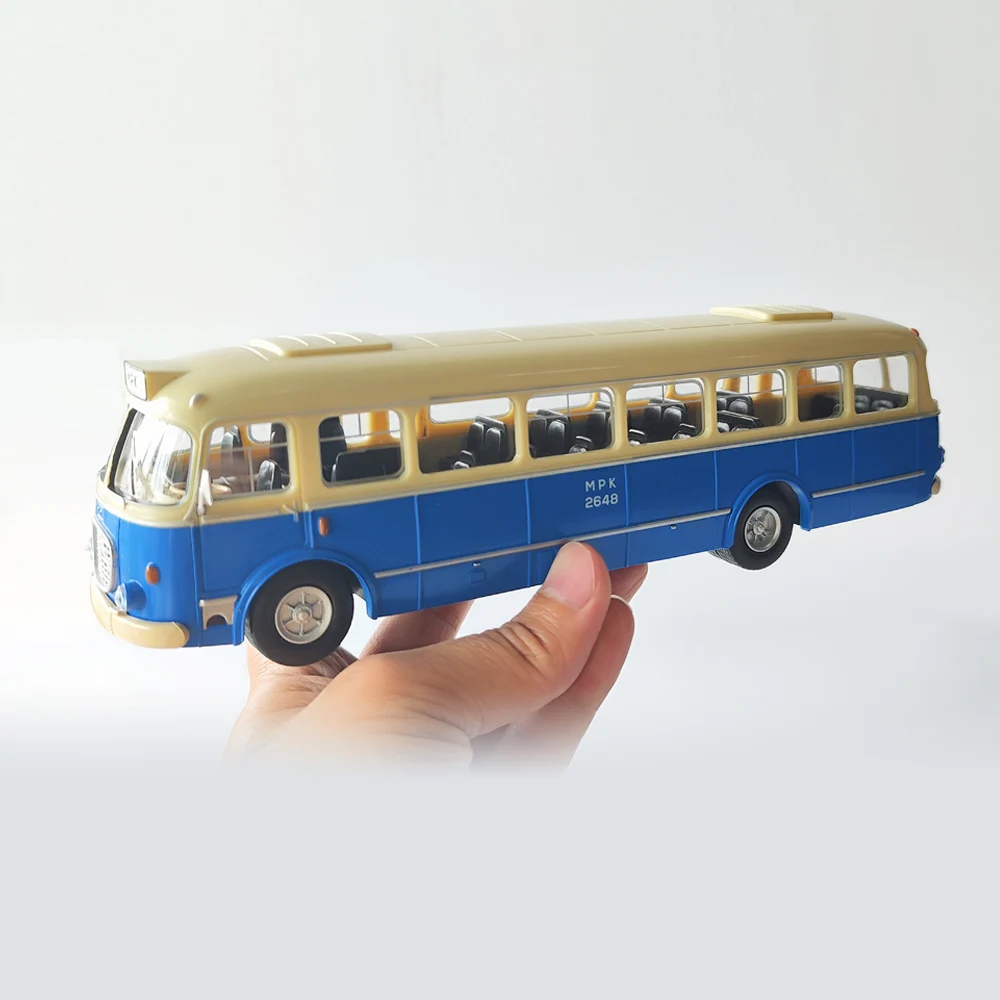 Die-casting 1/43 Scale Bus Skoda Car Bus Poland Bus Toy Collection Car Plastic Simulation Model Children\'s Toy Gift