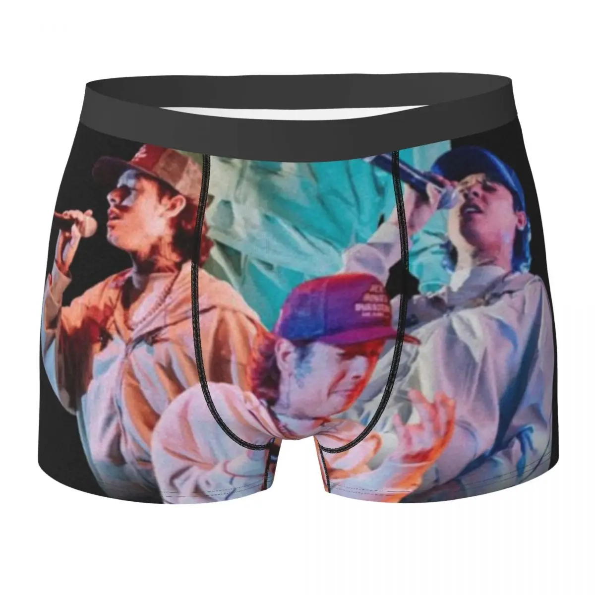 

Нижнее белье N-Natanael Canos, дышащие трусы для музыкального тура, шорты на заказ, трусы с 3D чехлом, мужские боксеры большого размера