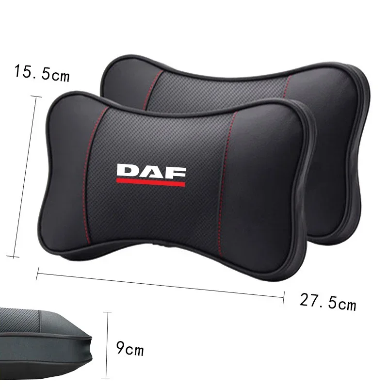 1Pcs Car Seat Headrest Auto Logo Neck Pillow For DAF XF 95 105 CF LF VAN car accessories interior view 6