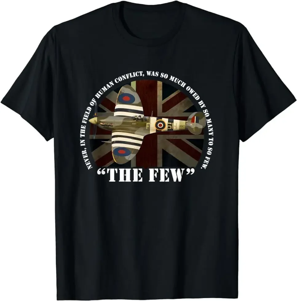 

NEW LIMITED Spitfire Battle Of Britain Aircraft The Few War Plane T-Shirt S-5XL