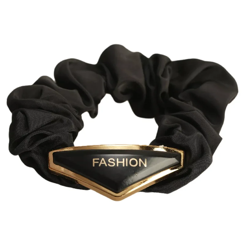 3PCS Korean Version Of The Inverted Triangle Large Intestine Hair Ring retro Head Rope Female Fashion letterTie Hair RubberBand