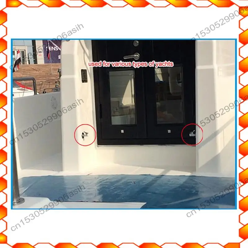 -AT52 스테인레스 스틸 316 보트 도어 스톱 스토퍼 캐치 도어 홀더 플로어 손잡이 요트 RV Motorhome 캠핑카 스프링 래치 마린