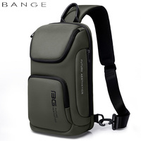 BANGE Crossbody Bag For Men Portable Waterproof Shoulder Messenger Bags Male Travel Short Trip Chest Bag Fit For 9.7 Inch iPad