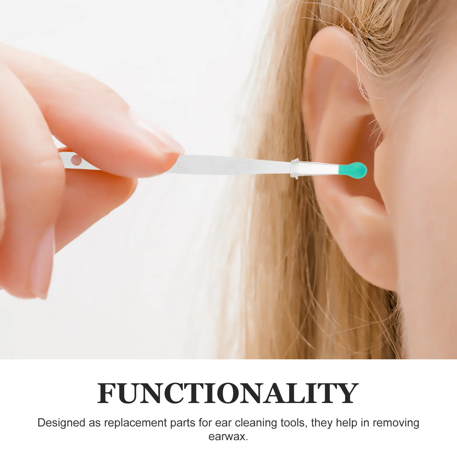 3Pcs Flexible Silicone Ear Cleaner Tips Soft Replacement Ear Wax Removal Tool Easy Use Replacement Tips Teens Adults Family