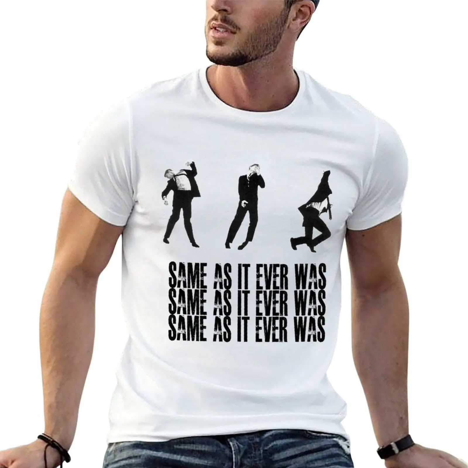 

Talking Heads Same As It Ever Was T-Shirt cotton t shirt man man t shirts for men casual T-Shirt