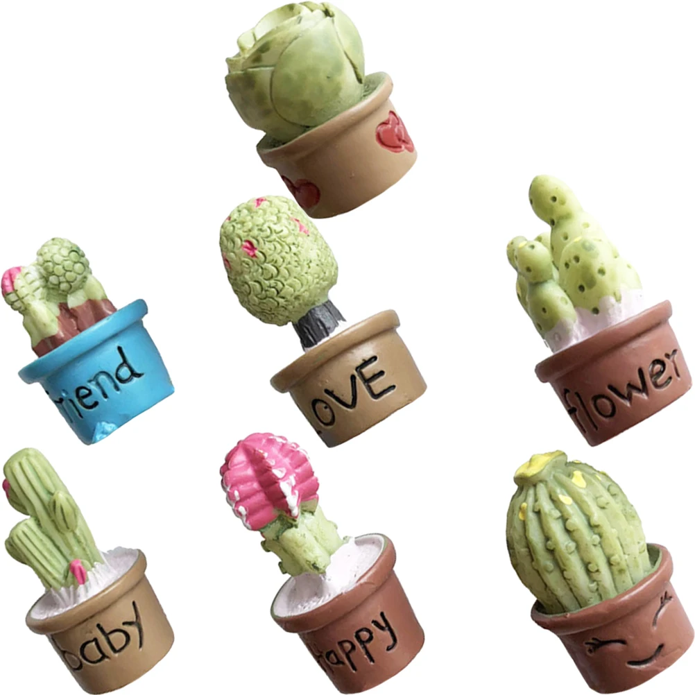 

7 Pcs Fridge Locker Magnets For Girls Magnets Succulents Cute Office Decor Magnetic Refrigerator Kitchen Locker Gifts