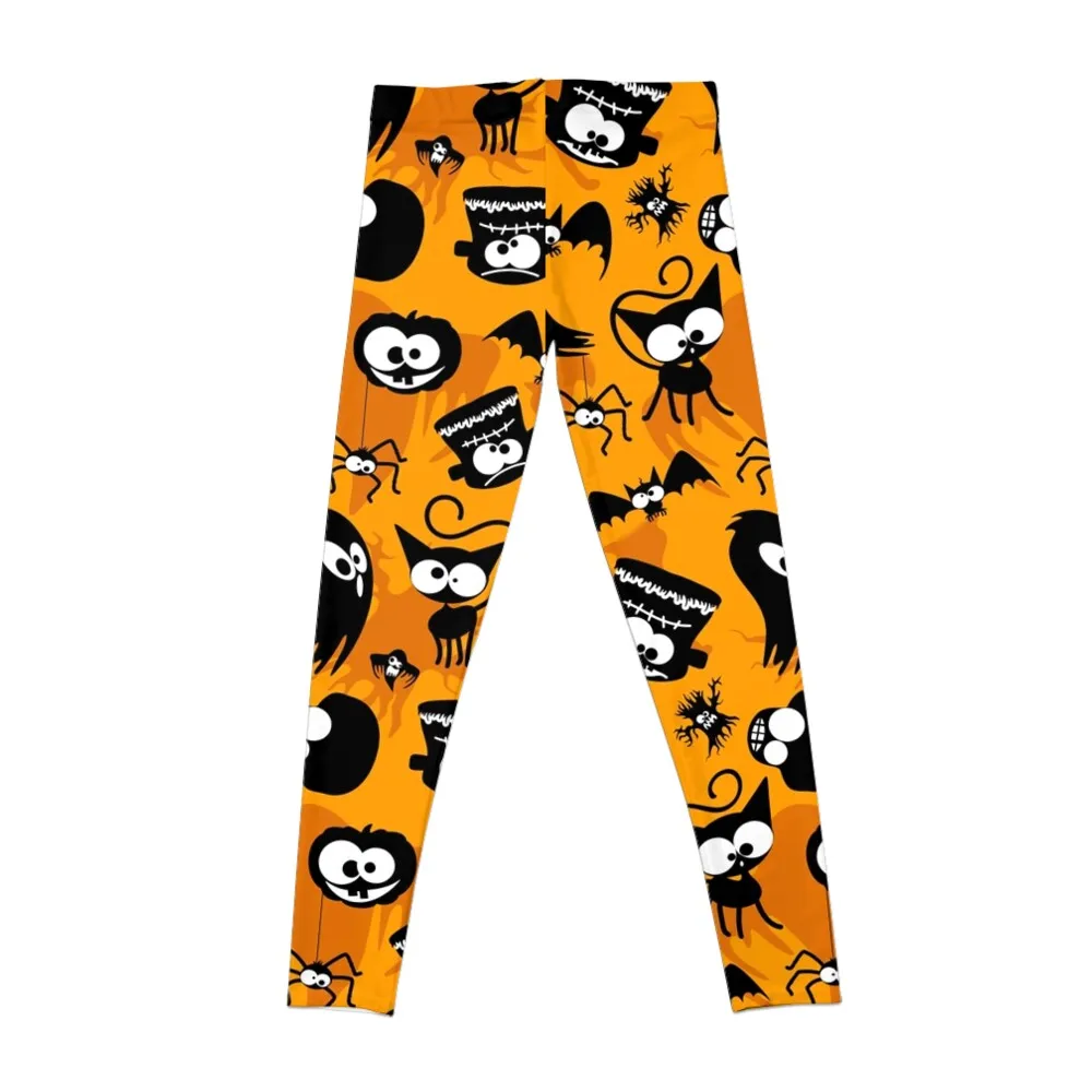 Halloween Fun and Creepy Cute Characters Pattern Leggings Female legging pants gym's clothing Womens Leggings