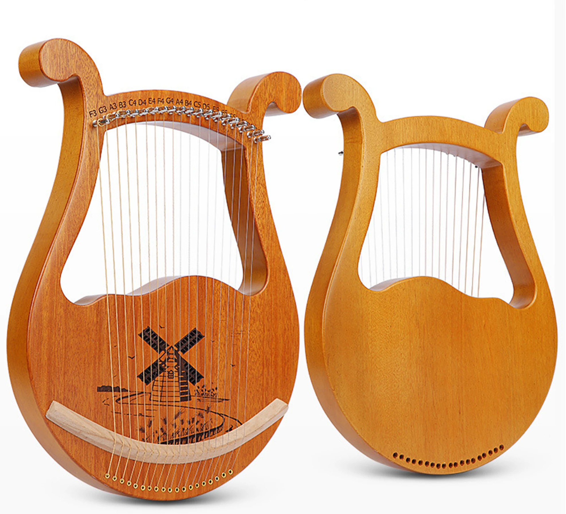 Moon Lyre Harp 19 Strings Beau - Musical Instrument Easy To Learn For Adults recension och pris