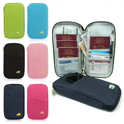 Travel Wallet Bag Purse Zip Case Organiser Passport Document Tickets Holder