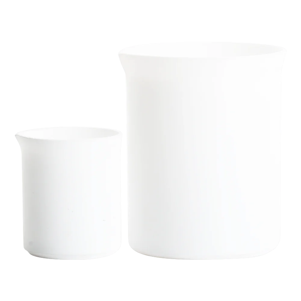 PTFE Beaker For Laboratory Equipment 30ml 50ml 100ml 150ml  250ml 500ml 1000ml white High temperature resistance