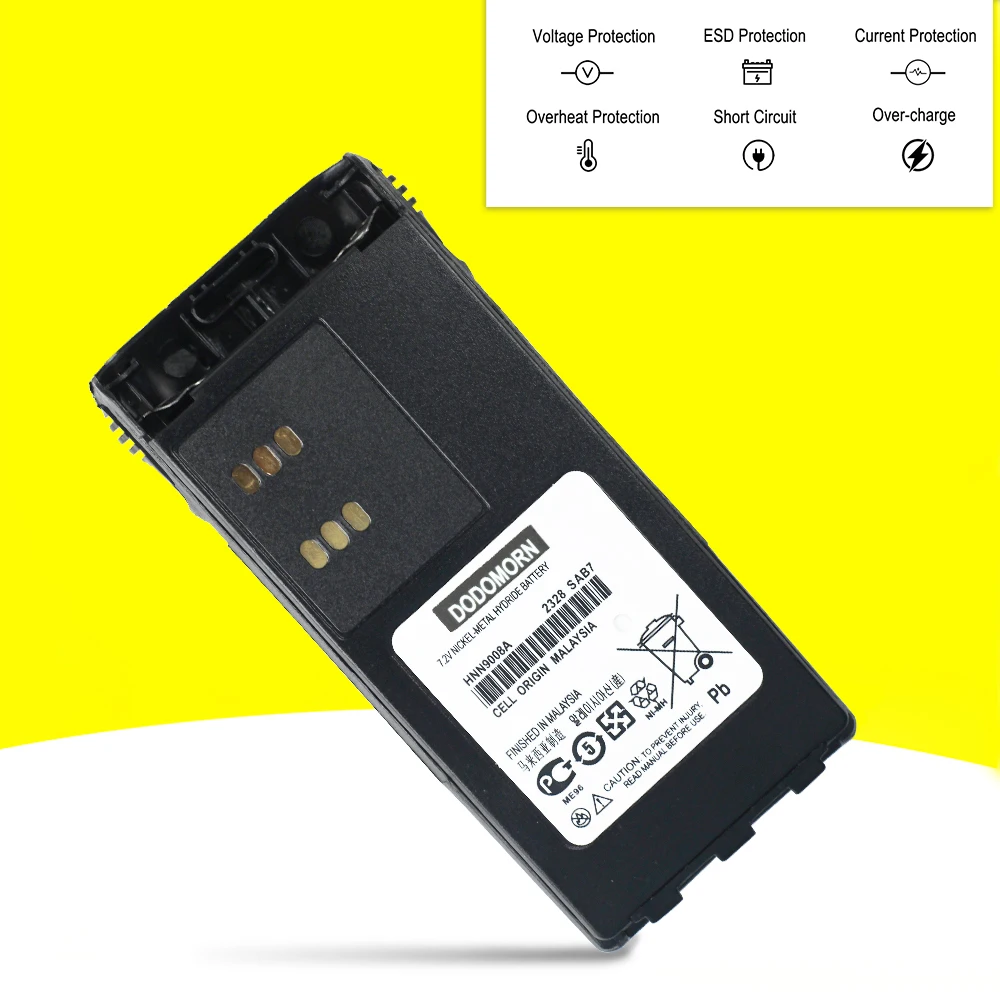 New HNN9008A HNN9013D Battery For Motorola GP340 GP380 GP640 GP680 HT1250 HT750 GP328 PRO5150 MTX850 PR860 PTX760 GP338