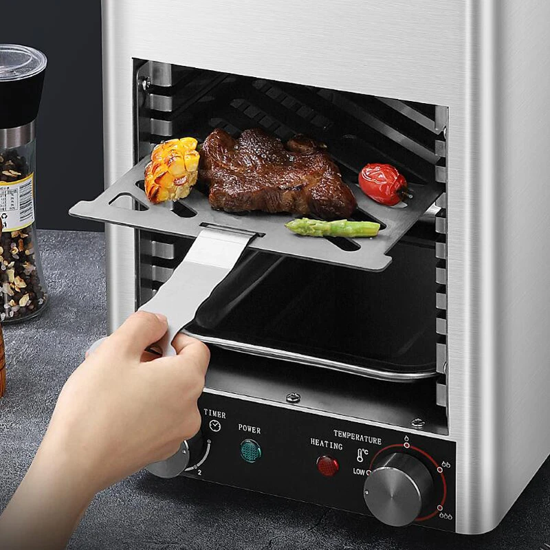 800 Degree Commercial Electric Oven Machine Fully Automatic Frying Steak Machine 220V Electric Steak Grill Machine