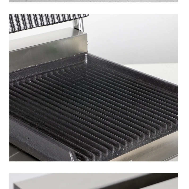 Double-head platen grilling, electric heating grilling furnace, double-head commercial platen grilling furnace