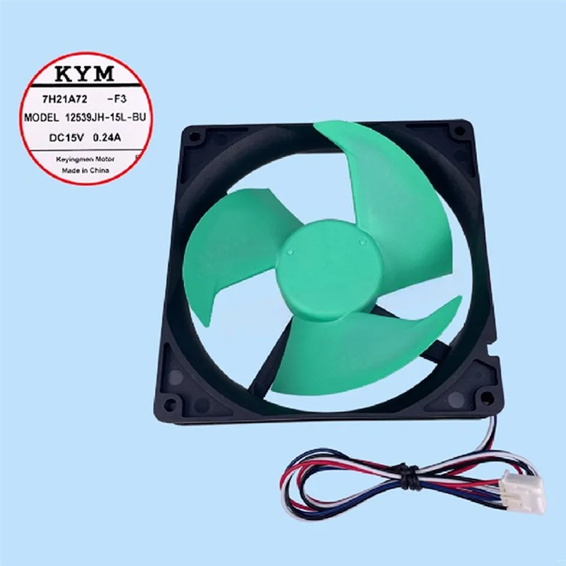 Ventilador de repuesto para refrigerador Haier Panasonic Meiji Midea, repuestos 12539JH-15L-BU DC15V 0.24A, duradero y eficiente