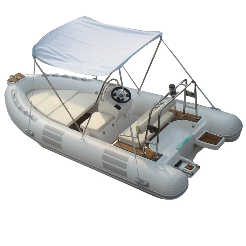 Goboat RIB480D 4.8M 16FT Factory Direct Sale 4.8m RIB Hypalon Inflatable Semi-Rigid Hull Boat For Sale Fishing Dinghy RIB480