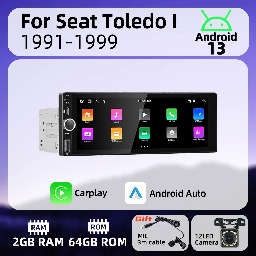 1Din Carplay Androi… - image