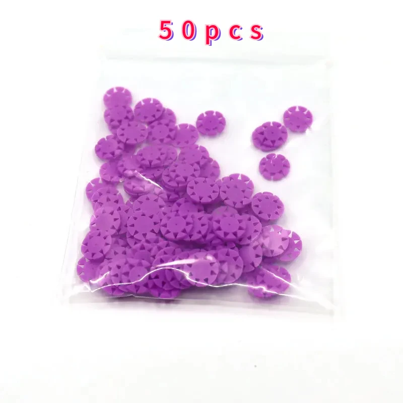 50pcs Dental Endo Files Stoppers Disinfection Dental Counters for Dental Files Dentistry Endo Files Flowers For Dentistry