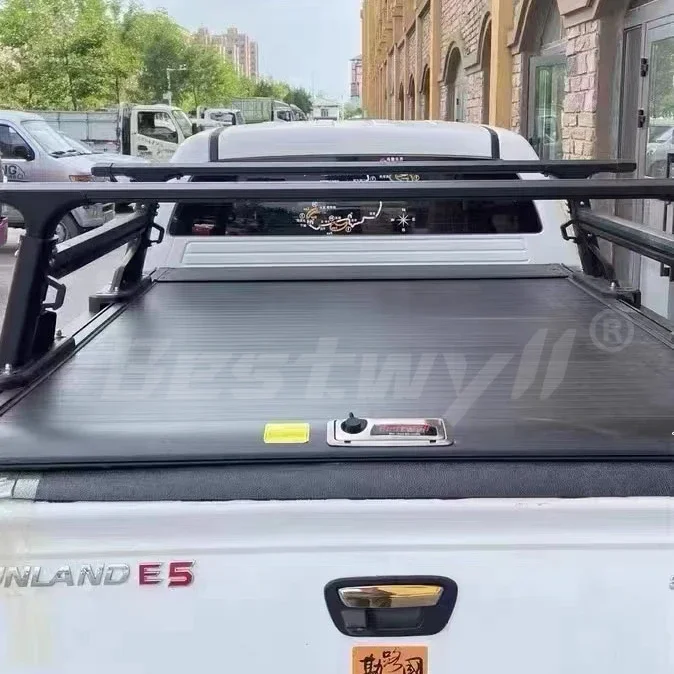 BESTWYLL Tapa Enrollable Umbrella Roller Rear Trunk Lid Manual Pickup Retractable Tonneau Cover For Foton Tunland Long Bed K27