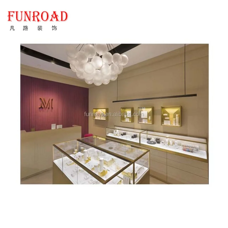 

custom.Attractive golden jewellery shop interior decoration