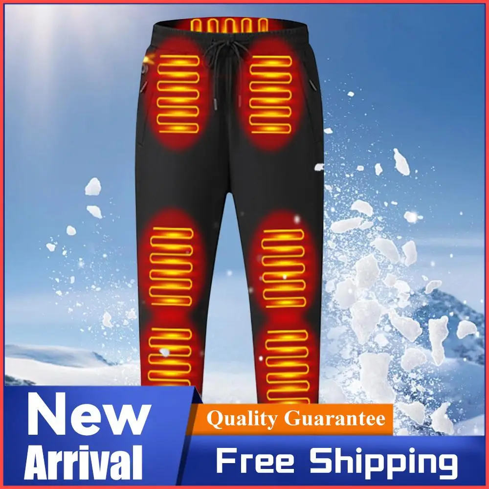 

Водонепроницаемые брюки для мужчин и женщин с эластичным поясом, с подогревом, 12 зон нагрева, 3 режима температуры для катания на лыжах, рыбалки, езды на мотоцикле