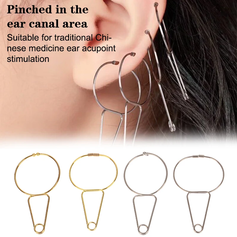 Magnetic Ear Clip Portable Hand Foot Clip Ear Cuff Ears Ringing Stopper Calming BarsTool Ear Pressure Tinnitus Relief