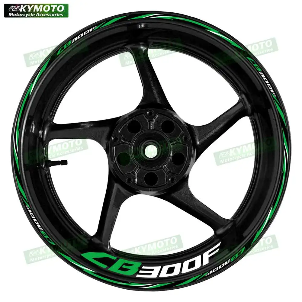 

Светоотражающие аксессуары для мотоциклов, гоночный обтекатель, наклейка на колесо, наклейка на ступицу, обод в полоску, 17 дюймов для Honda CB300F CB 300F