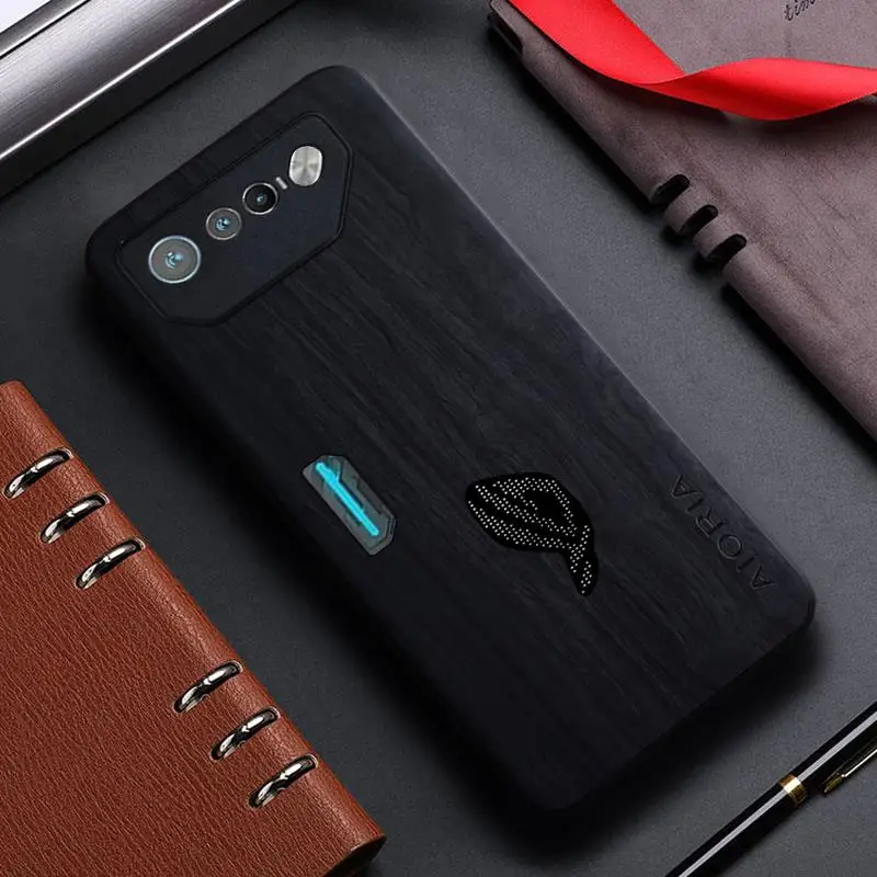Case for Asus Rog phone 7 6 8 Pro Rog phone7 funda bamboo wood pattern back cover for asus rog phone7 phone6 phone8 pro capa