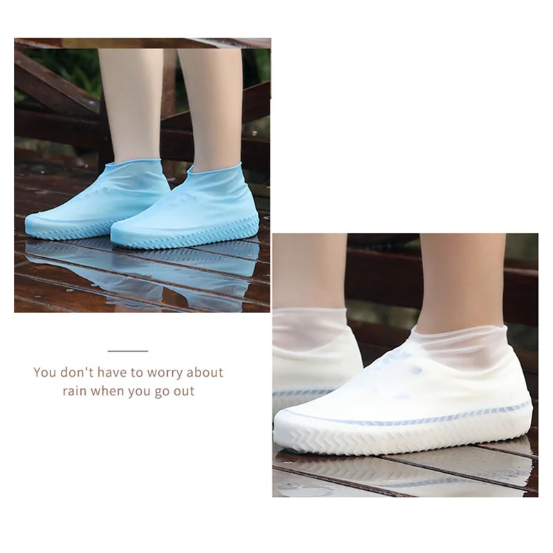 

12 шт. силиконовые водонепроницаемые бахилы, аксессуары для бахил для улицы, дождливый день-B91B