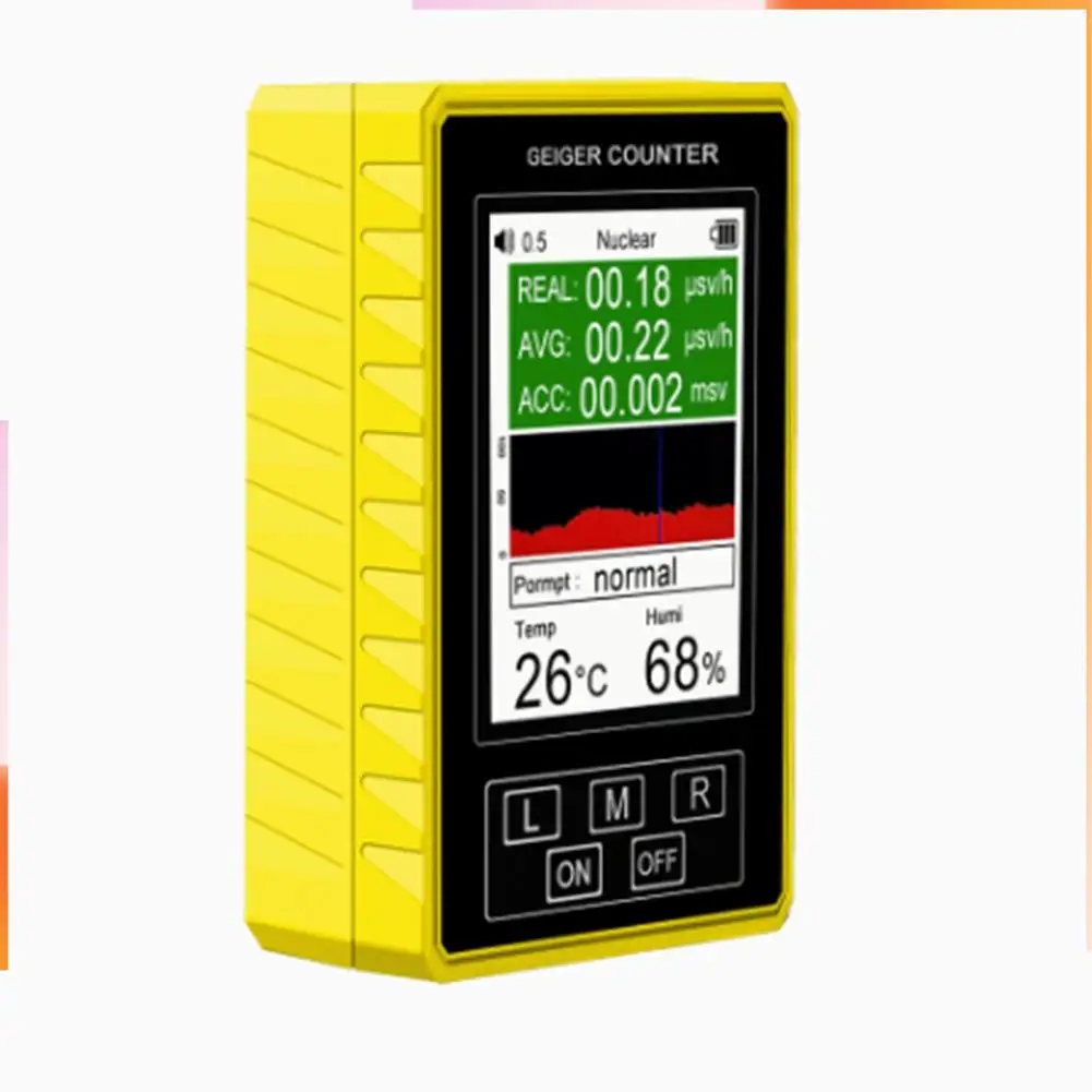 A92Z XR3 Pro Cyfrowy Detektor Promieniowania Nuklejnego Licznik Geigera Półfunkcyjny Dozymetr Miernik EMF Tester Promieniowania Beta Gamma Βγ