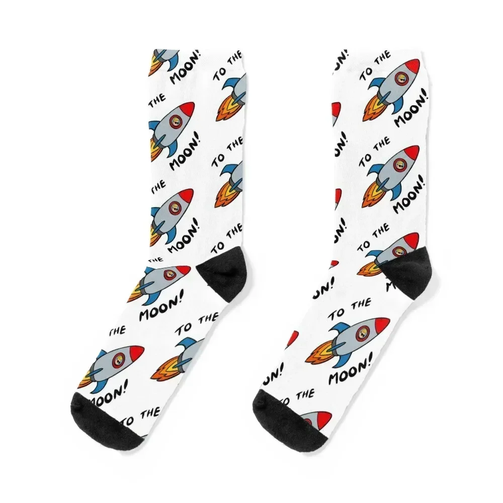 

WSB Wallstreetbets GME To The Moon Stonk Socks sport sports stockings Crossfit hiking Men Socks Luxury Brand Women's