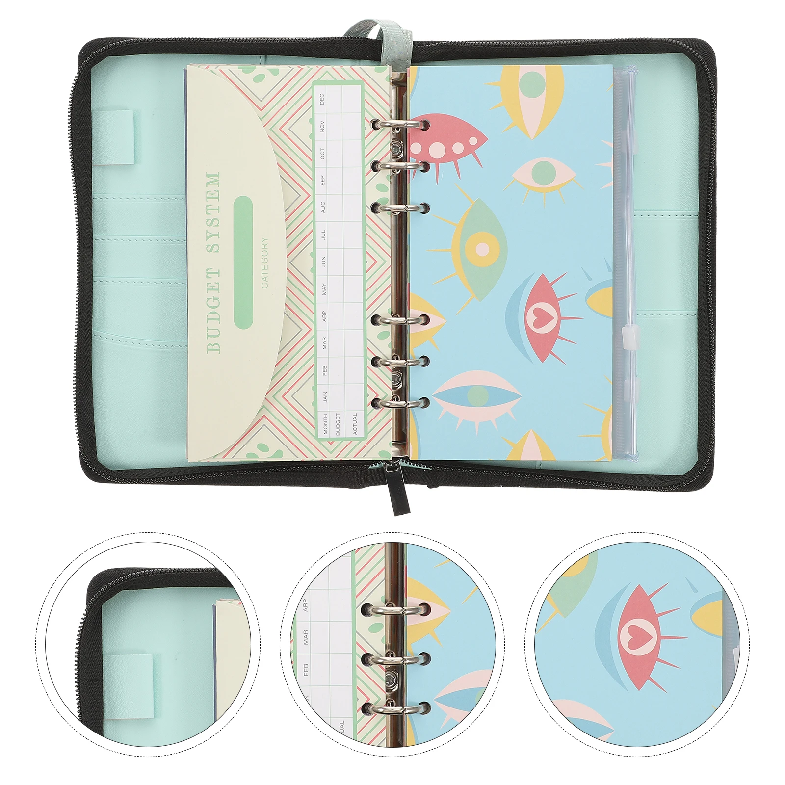 1 set 1 Set Multifunctional Budget Envelope Clutch Bag Portable Wallet For Credit Cards Cash Id Organizer Storage Bag