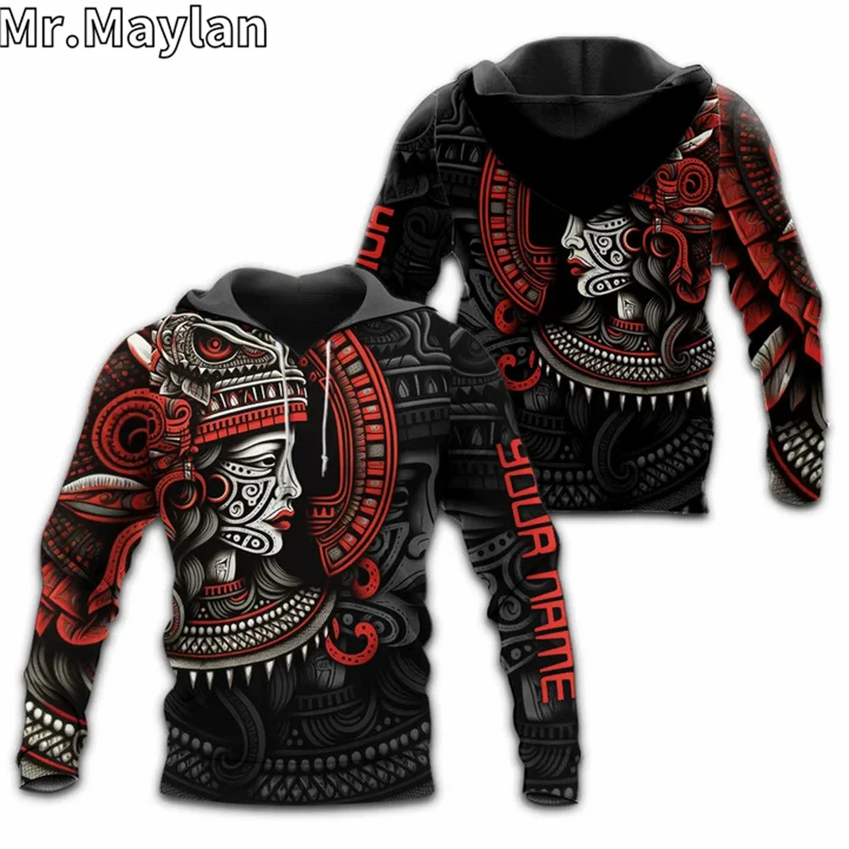 

AZTEC Mexico TLALTECUHTL AZTEC GOD Tattoo 3D Print Unisex Hoodie Men Sweatshirt Streetwear Zip Pullover Casual Jacket Tracksuits