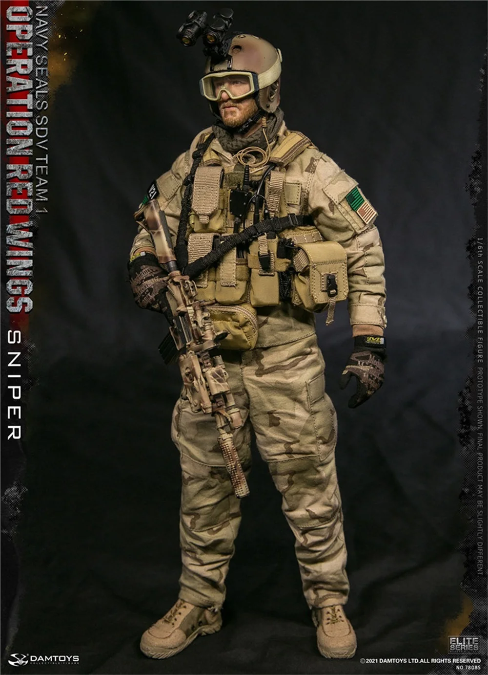 

1/6 DAMTOYS DAM 78085 Navy Seals SDV Team 1 Operation Desert Camo BDU Coat Pants Suit For 12inch Male Action Figures