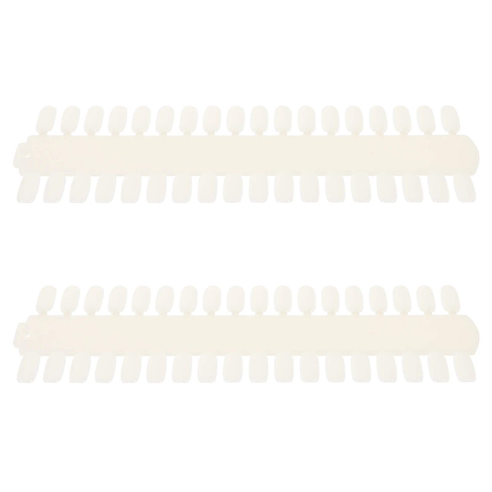 

2pcs Color Board 72 Tips Long Strip Single Sided Durable Art Practice Tool Salon Use Display Stand Flat Nail Tips Display Nail