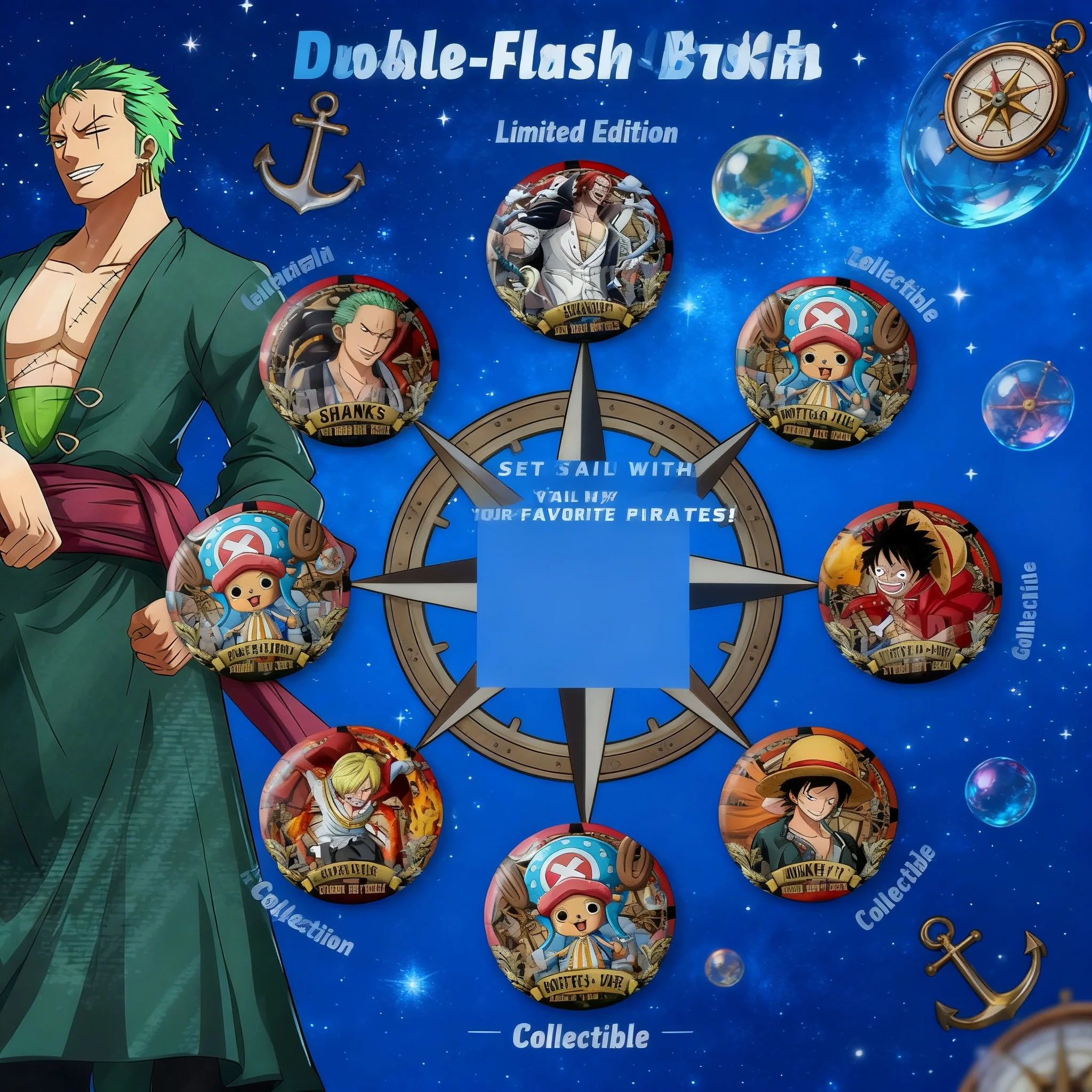 Anime Merchandise Names - Merchandise do Anime One Piece, Distintivo