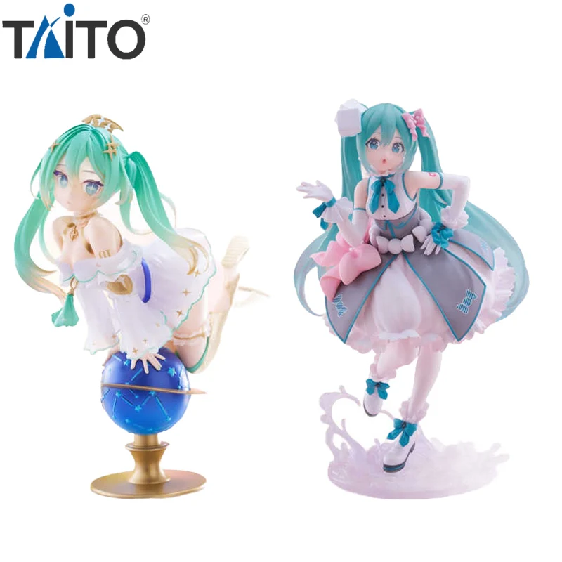 タイトー 初音ミク 39周年記念 ラッキードロー 2種類 Aスタースタイル & Bシュガーキューブ 初音ミク PVCコレクションモデル玩具