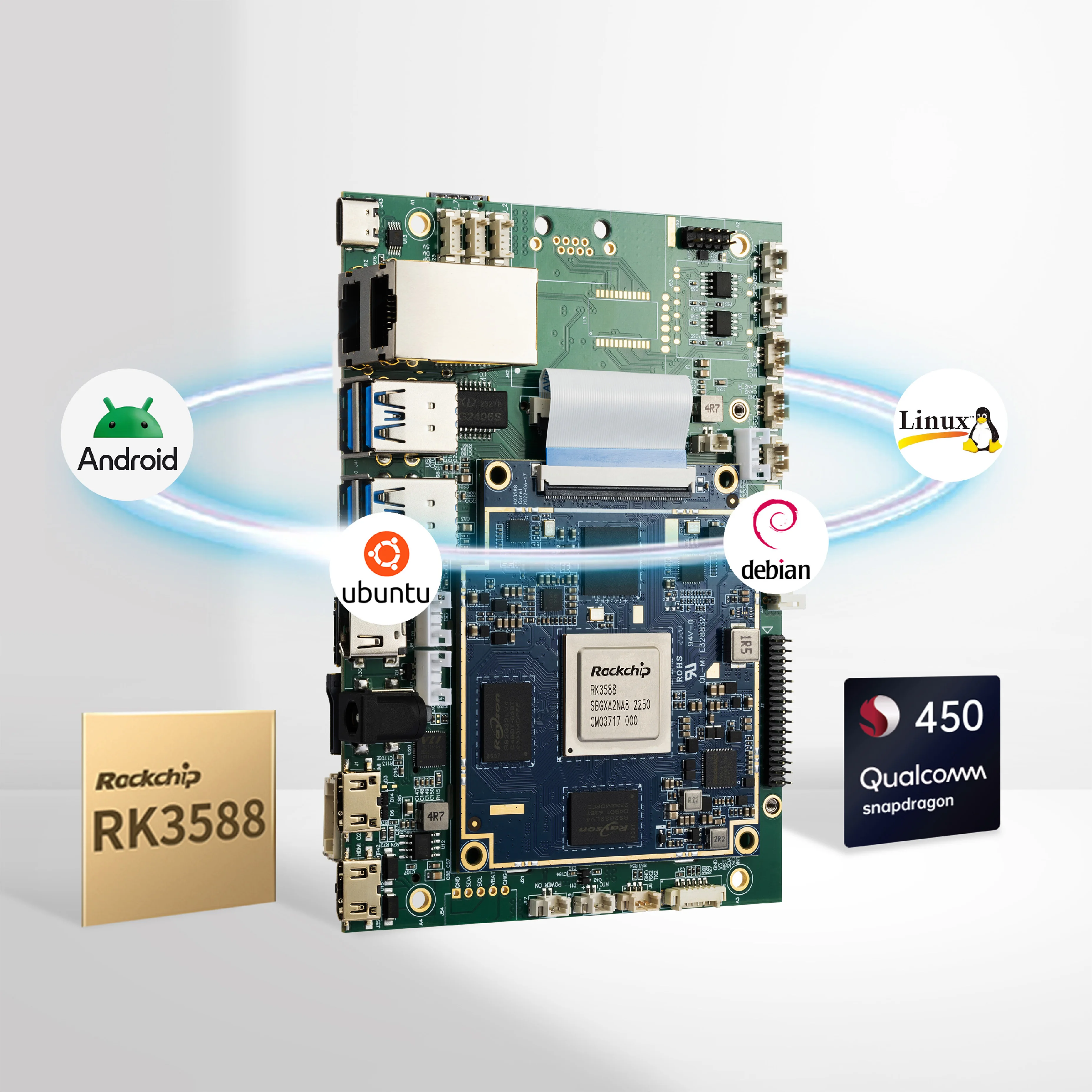 ARM Rk3588 Single Board Computer OEM Androad Auto HMI Motherboard Android Tablet Motherboards für industrielle PC Bildverarbeitung