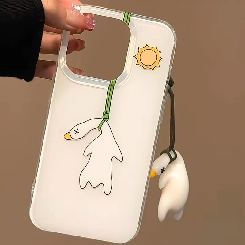 

Funny Roast Duck Feather Texture Phone Case for Huawei Honor X5c X9d X7d 400 200 X6a X8b X7a X9a X7b Smart Plus Lite Pro 4G 5G