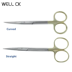 1 Pc Stainless Steel Straight And Curved Hemostatic Forceps Stainless Steel Ophthalmic Scissors Medical Dental Surgical Scissors